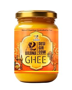 A2 Bilona Desi Gir Cow Ghee front view